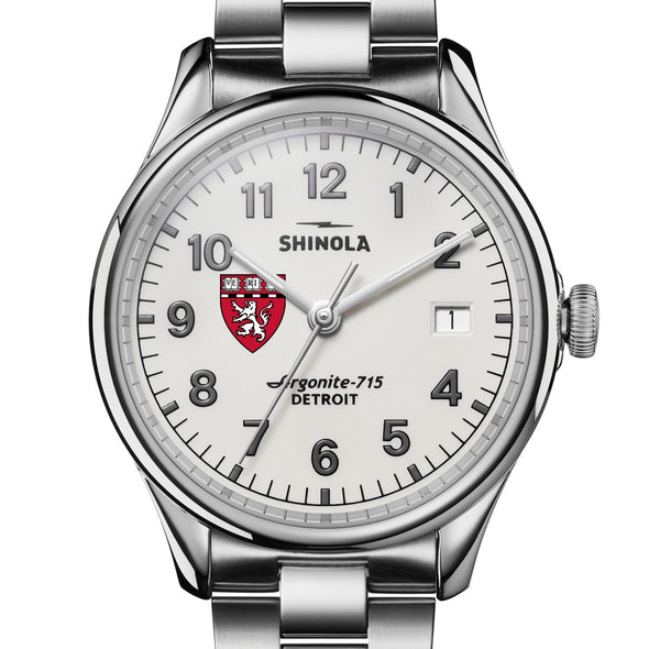 Harvard Medical School Shinola Watch, The Vinton 38 mm Alabaster Dial at M.LaHart &amp; Co. Shot #1