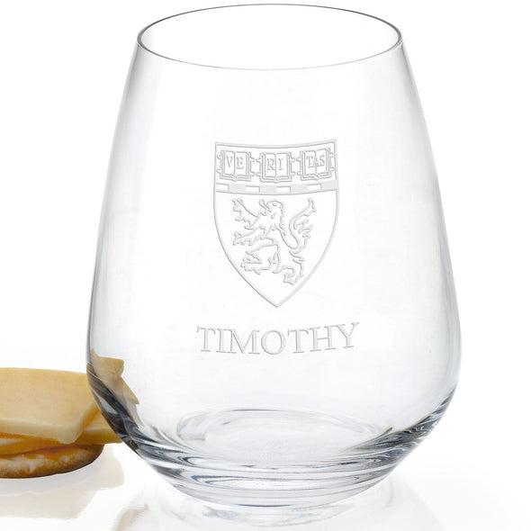 Harvard Medical Stemless Wine Glasses Shot #2