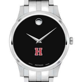 Harvard Men&#39;s Movado Collection Stainless Steel Watch with Black Dial Shot #1