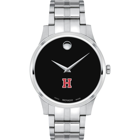 Harvard Men&#39;s Movado Collection Stainless Steel Watch with Black Dial Shot #2