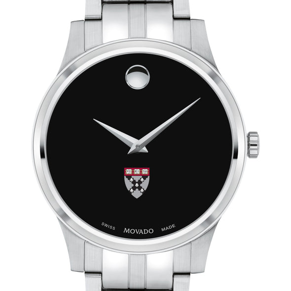 HBS Men&#39;s Movado Collection Stainless Steel Watch with Black Dial Shot #1