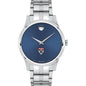 HBS Men's Movado Collection Stainless Steel Watch with Blue Dial Shot #2