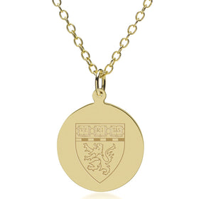 HMS 14K Gold Pendant &amp; Chain Shot #1