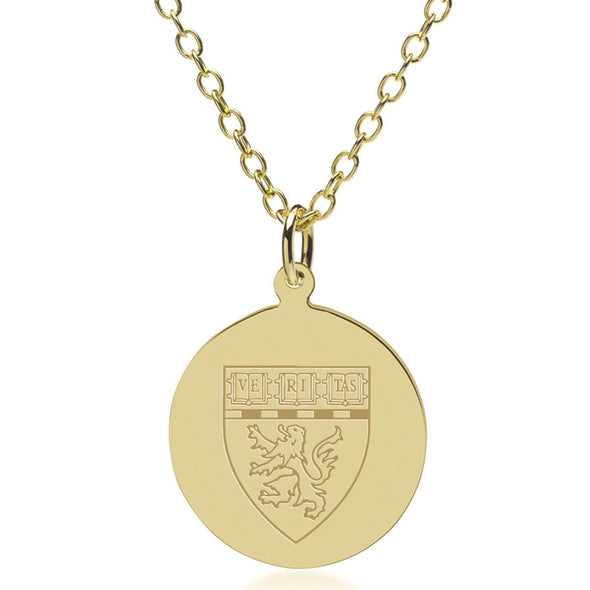 HMS 14K Gold Pendant &amp; Chain Shot #1