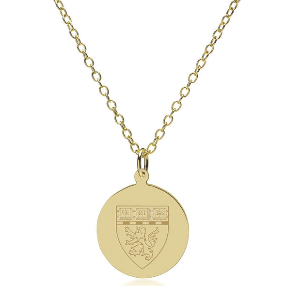 HMS 14K Gold Pendant &amp; Chain Shot #2