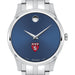 HMS Men's Movado Collection Stainless Steel Watch with Blue Dial