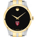 HMS Men's Movado Collection Two-Tone Watch with Black Dial