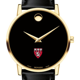 HMS Men&#39;s Movado Gold Museum Classic Leather Shot #1