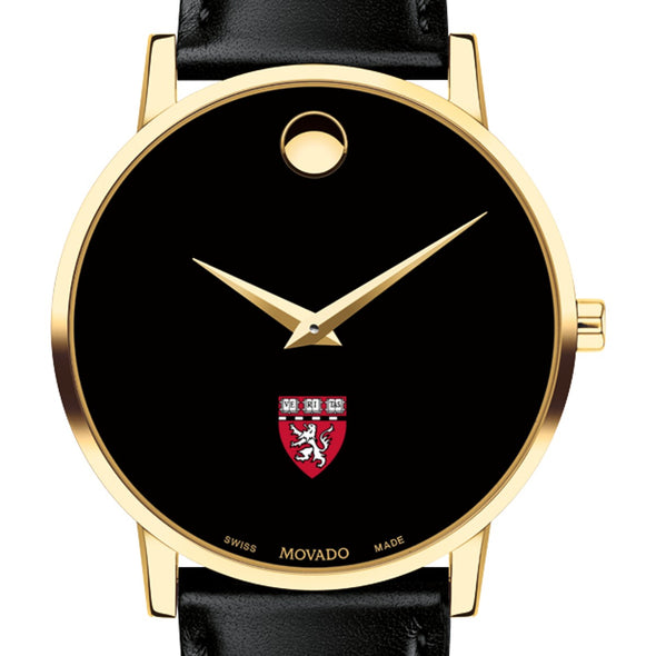 HMS Men&#39;s Movado Gold Museum Classic Leather Shot #1