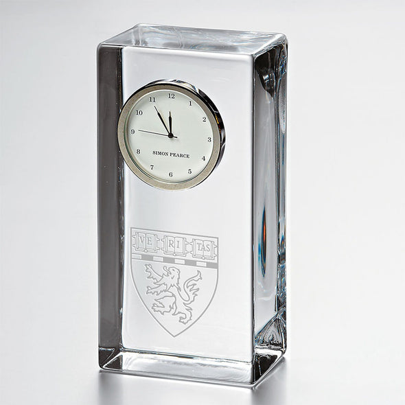 HMS Tall Glass Desk Clock by Simon Pearce Shot #1