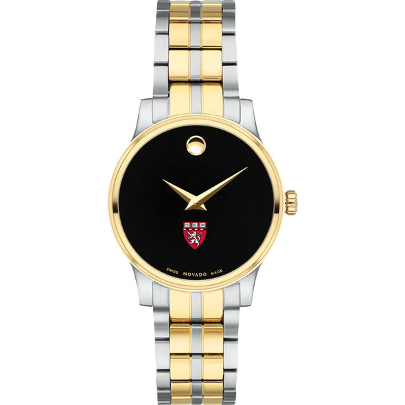 HMS Women&#39;s Movado Collection Two-Tone Watch with Black Dial Shot #2