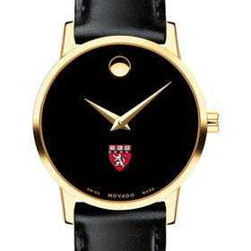 HMS Women&#39;s Movado Gold Museum Classic Leather Shot #1