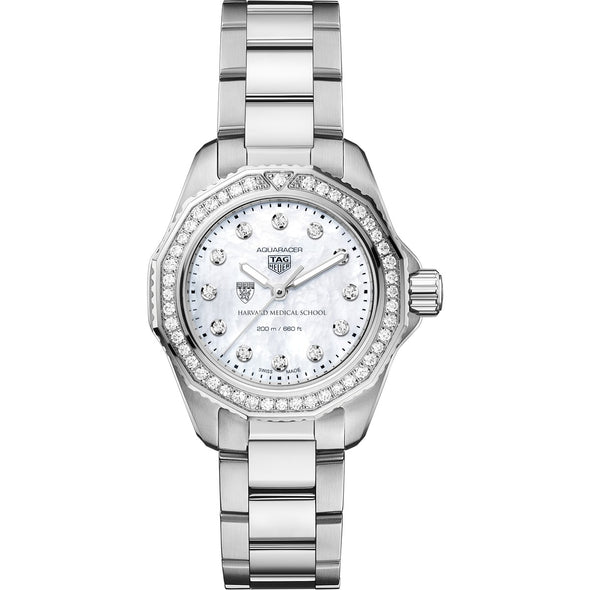 HMS Women&#39;s TAG Heuer Steel Aquaracer with Diamond Dial &amp; Bezel Shot #2