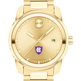 Holy Cross Men&#39;s Movado BOLD Gold with Date Window Shot #1