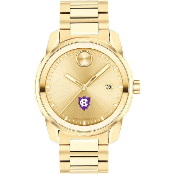 Holy Cross Men&#39;s Movado BOLD Gold with Date Window Shot #2