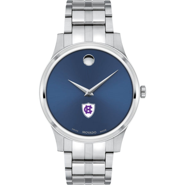 Holy Cross Men&#39;s Movado Collection Stainless Steel Watch with Blue Dial Shot #2