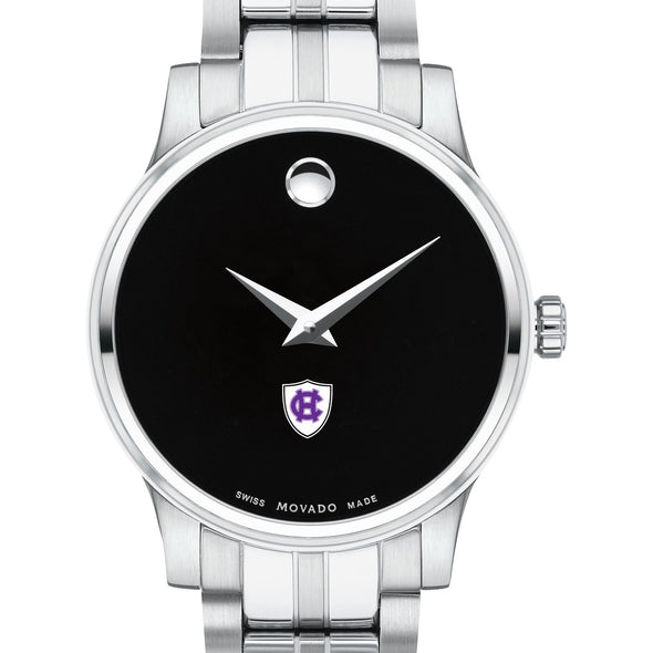 Holy Cross Women&#39;s Movado Stainless Steel Watch with Black Dial Shot #1