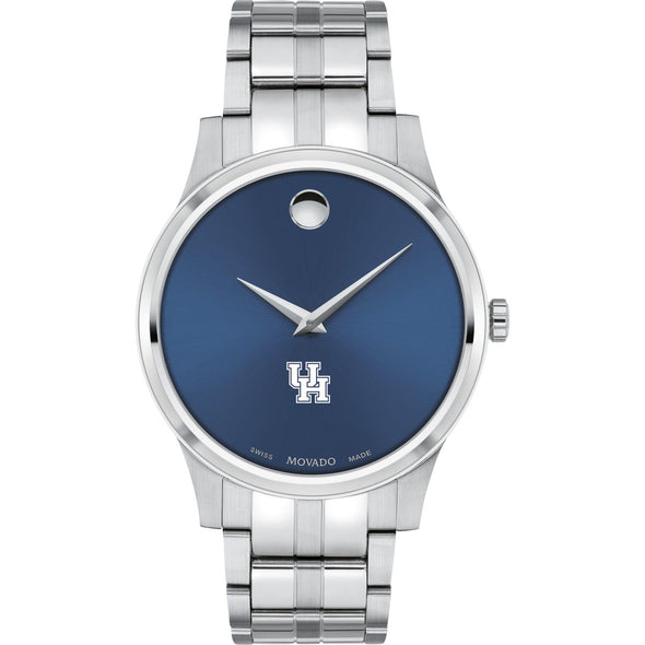 Houston Men&#39;s Movado Collection Stainless Steel Watch with Blue Dial Shot #2