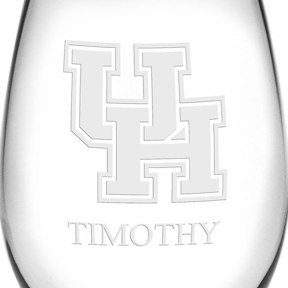 Houston Stemless Wine Glasses Made in the USA Shot #3