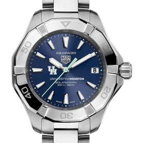 Houston Women&#39;s TAG Heuer Steel Solargraph Aquaracer with Blue Dial Shot #1