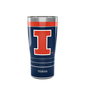 Illinois 20 oz. Stainless Steel Tervis Tumblers with Slider Lids - Set of 2 Shot #1