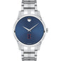 Illinois Men's Movado Collection Stainless Steel Watch with Blue Dial Shot #2