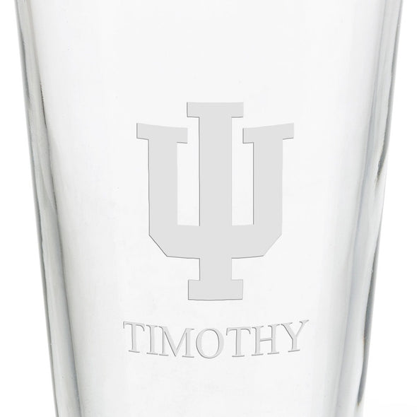 Indiana University 16 oz Pint Glass Shot #3