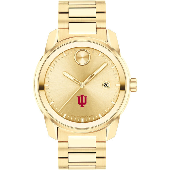 Indiana University Men&#39;s Movado BOLD Gold with Date Window Shot #2