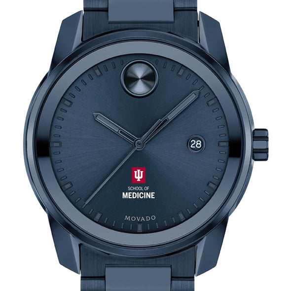 Indiana University School of Medicine Men&#39;s Movado BOLD Blue Ion with Date Window Shot #1