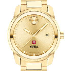 Indiana University School of Medicine Men&#39;s Movado BOLD Gold with Date Window Shot #1