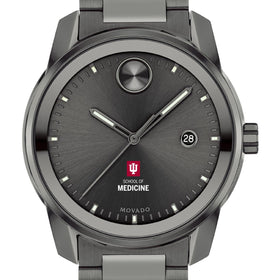 Indiana University School of Medicine Men&#39;s Movado BOLD Gunmetal Grey with Date Window Shot #1