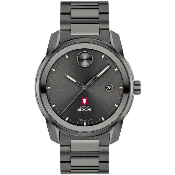 Indiana University School of Medicine Men&#39;s Movado BOLD Gunmetal Grey with Date Window Shot #2