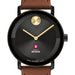 Indiana University School of Medicine Men's Movado BOLD with Cognac Leather Strap