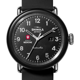 Indiana University School of Medicine Shinola Watch, The Detrola 43 mm Black Dial at M.LaHart &amp; Co. Shot #1