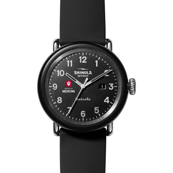 Indiana University School of Medicine Shinola Watch, The Detrola 43 mm Black Dial at M.LaHart &amp; Co. Shot #2