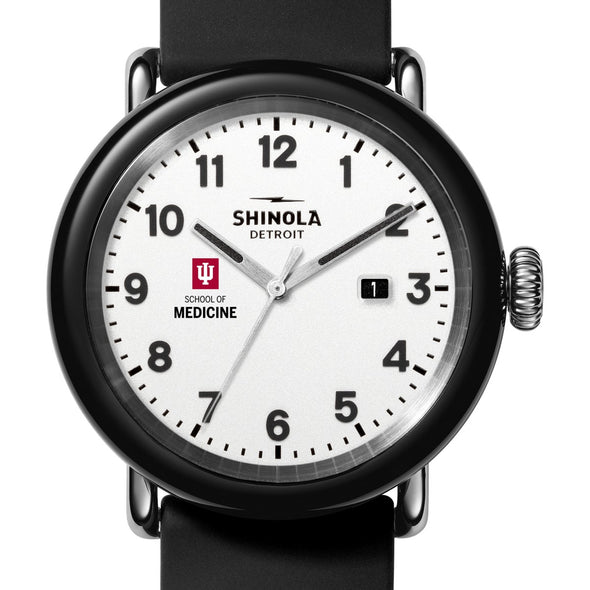 Indiana University School of Medicine Shinola Watch, The Detrola 43 mm White Dial at M.LaHart &amp; Co. Shot #1