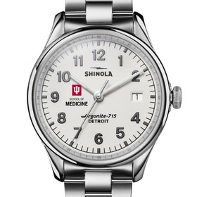 Indiana University School of Medicine Shinola Watch, The Vinton 38 mm Alabaster Dial at M.LaHart &amp; Co. Shot #1