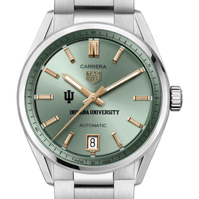 Indiana Women&#39;s TAG Heuer Steel Carrera with Green Dial Shot #1