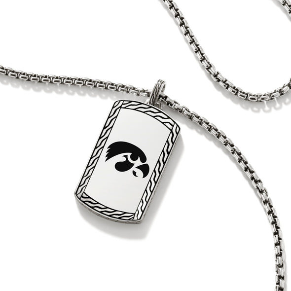 Iowa Dog Tag by John Hardy with Box Chain Shot #3