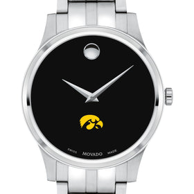 Iowa Men&#39;s Movado Collection Stainless Steel Watch with Black Dial Shot #1