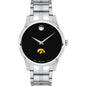 Iowa Men's Movado Collection Stainless Steel Watch with Black Dial Shot #2