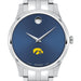 Iowa Men's Movado Collection Stainless Steel Watch with Blue Dial