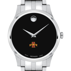 Iowa State Men&#39;s Movado Collection Stainless Steel Watch with Black Dial Shot #1