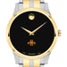 Iowa State Men's Movado Collection Two-Tone Watch with Black Dial