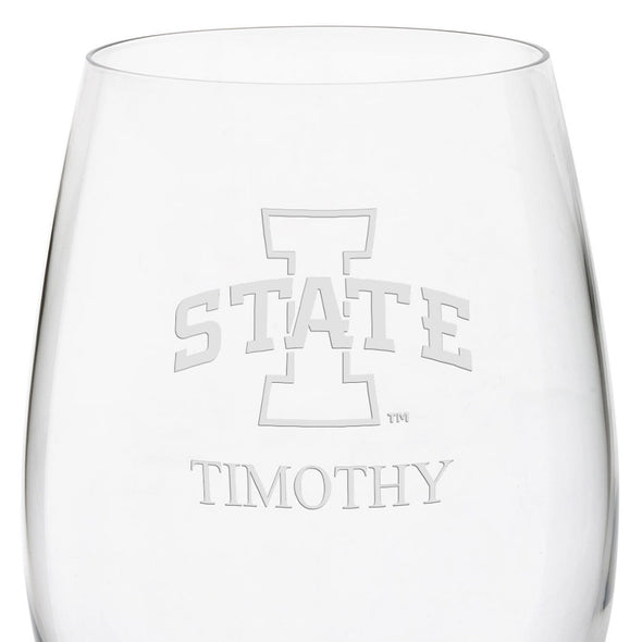 Iowa State Red Wine Glasses Shot #3