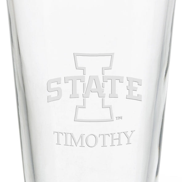 Iowa State University 16 oz Pint Glass Shot #3