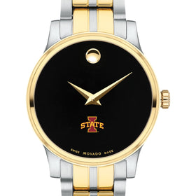 Iowa State Women&#39;s Movado Collection Two-Tone Watch with Black Dial Shot #1