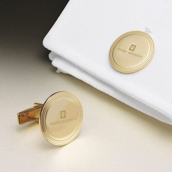 IU School of Medicine 14K Gold Cufflinks Shot #1