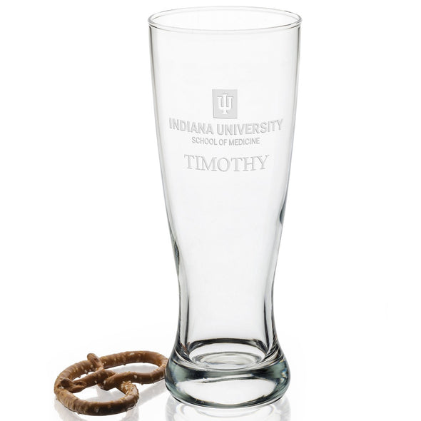 IU School of Medicine 20oz Pilsner Glasses - Set of 2 Shot #2