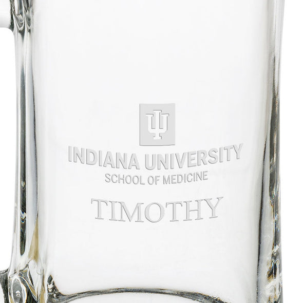 IU School of Medicine 25 oz Beer Mug Shot #3